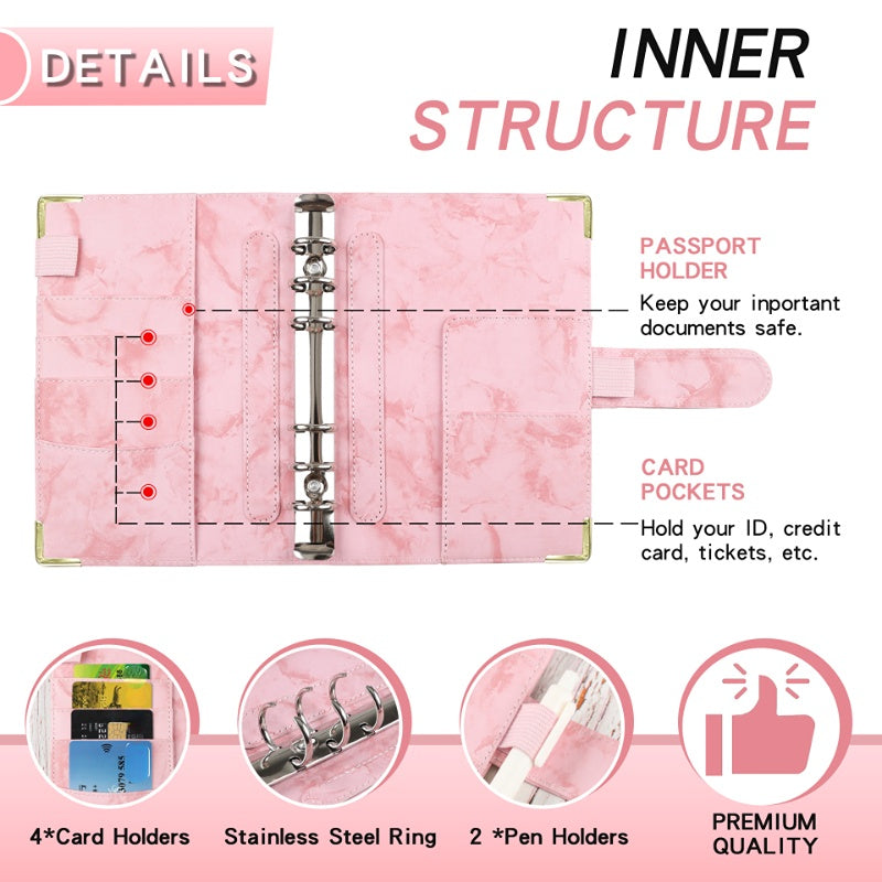 A6 Budget Planner Savings Binder w/ Stickers