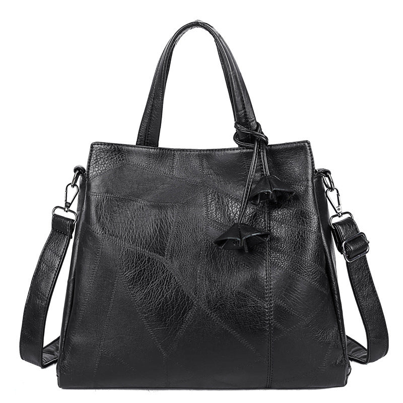 Flower Pendant Crossbody Bag Top Handle Satchel Purse