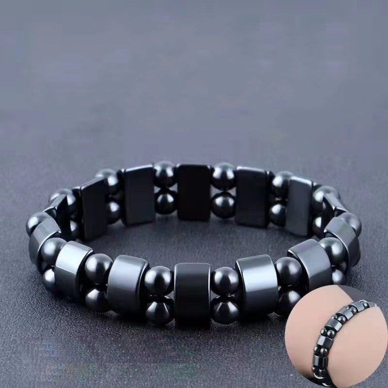 Double Hematite Tiger's Eye Bracelets - Natural Energy Stone Bracelet