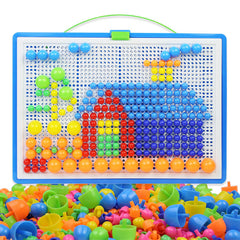 296 Pcs Mosaic Puzzle Building Bricks for Kids - Educational Jigsaw