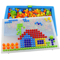 296 Pcs Mosaic Puzzle Building Bricks for Kids - Educational Jigsaw