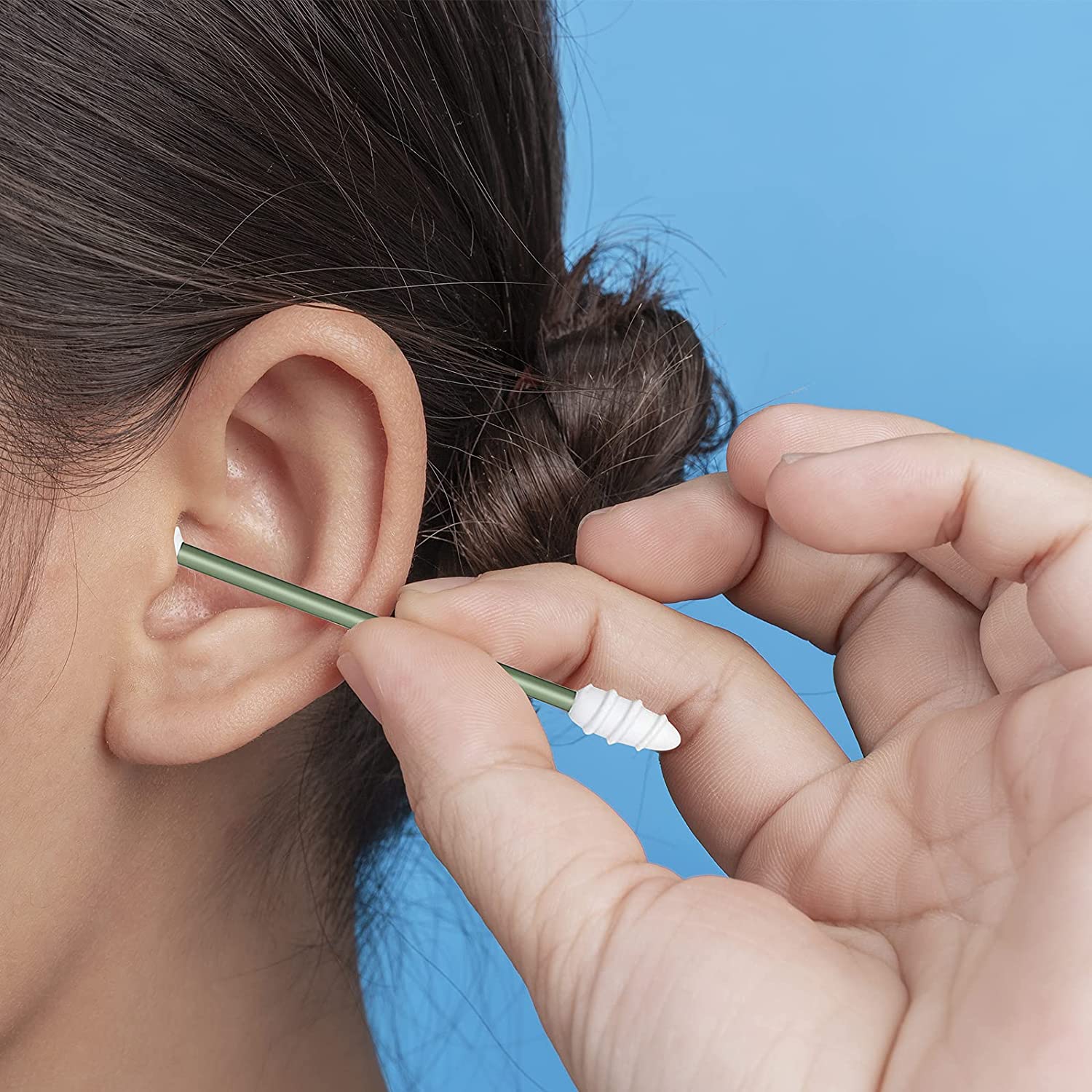 2Pcs Reusable Silicone Ear Swabs Double-headed Recycling