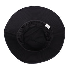 Girl Embroidery Bucket Hat Lightweight Fisherman Cap Cotton Basin Hat