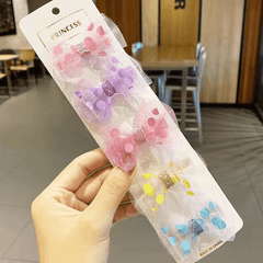 5pcs Cute Cartoon Bow Hair Clips for Girls