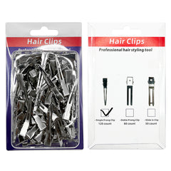 1pc Duck Billed Clip Silvery Hair Clip - Salon Accessories