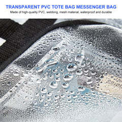 Clear Stadium Bag with Adjustable Strap Large Capacity