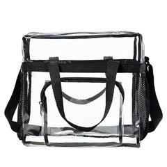 Clear Stadium Bag with Adjustable Strap Large Capacity