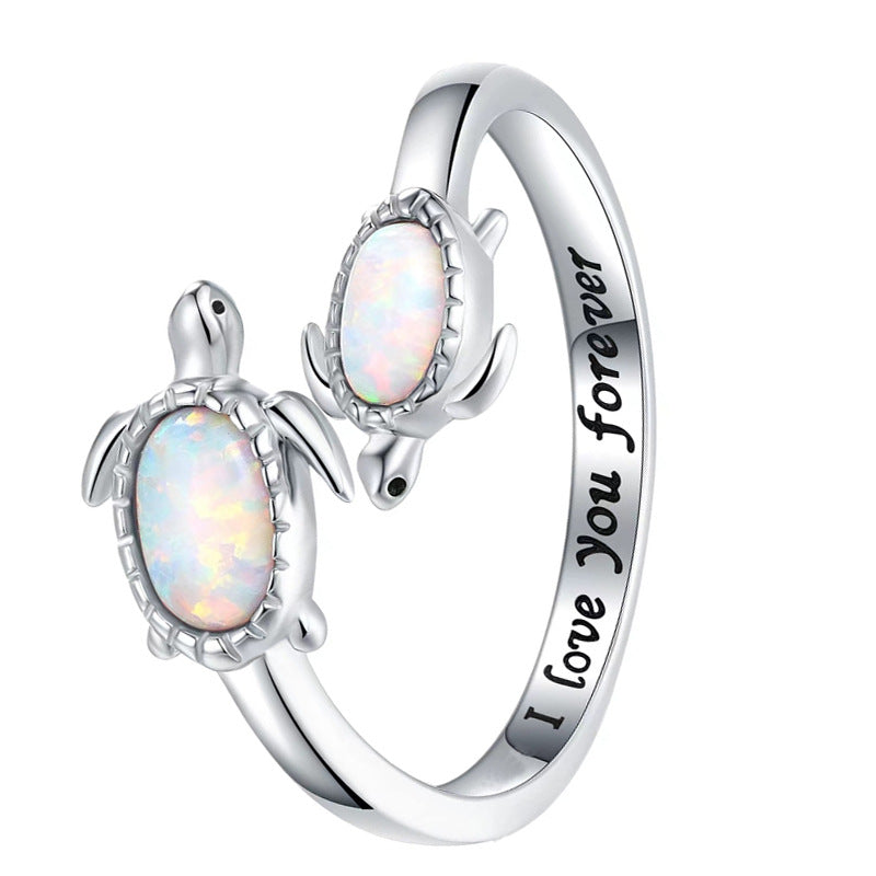 Creative Turtle Open Ring Decorative Accessories Gift For Girls