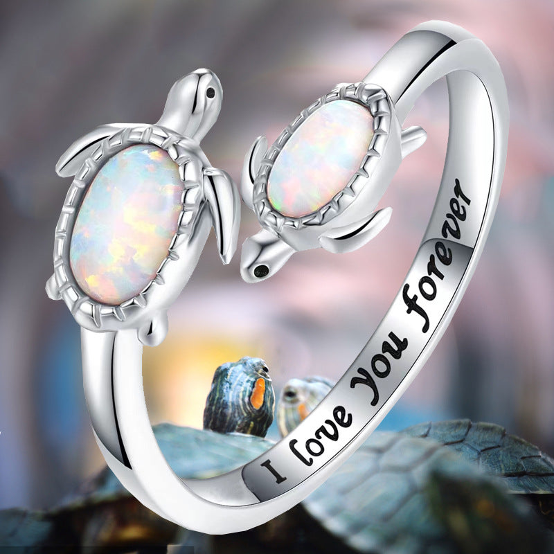 Creative Turtle Open Ring Decorative Accessories Gift For Girls