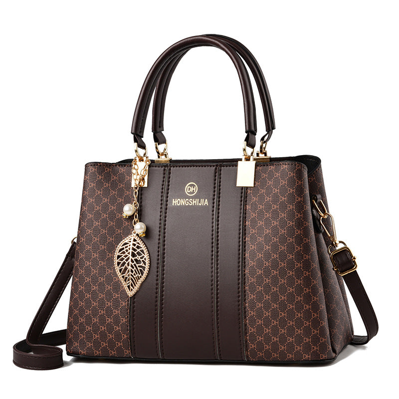 Geometric Pattern Handbag Colorblock Crossbody Bag