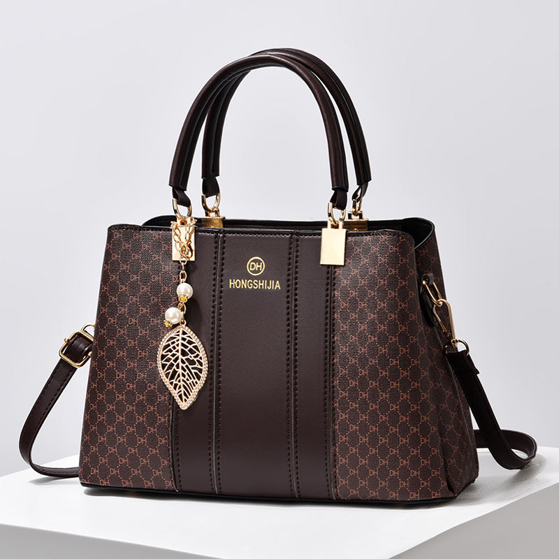 Geometric Pattern Handbag Colorblock Crossbody Bag