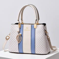 Geometric Pattern Handbag Colorblock Crossbody Bag