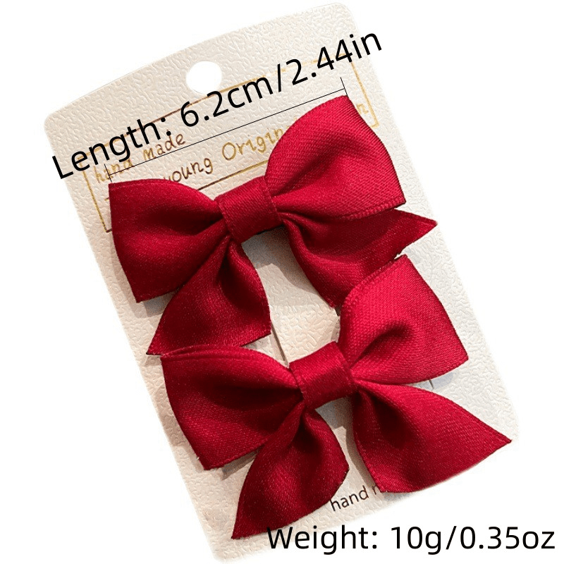 2pcs Sweet Cartoon Bow Hair Clips for Girls