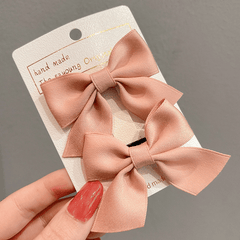 2pcs Girls Bow Hair Clip Hairpin Side Clip Headwear Princess Birthday Party Hair