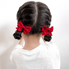 2pcs Girls Bow Hair Clip Hairpin Side Clip Headwear Princess Birthday Party Hair