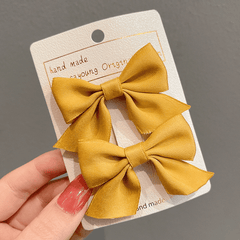 2pcs Girls Bow Hair Clip Hairpin Side Clip Headwear Princess Birthday Party Hair
