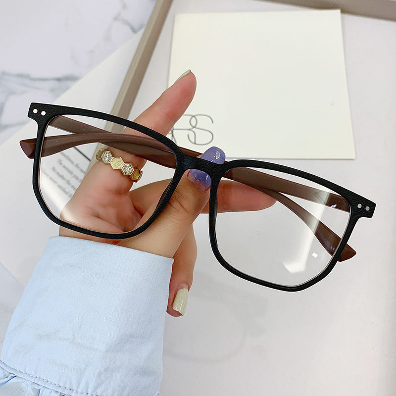 Gradient Square Frame Anti Light Reading Glasses