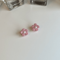 Mini Flower Rhinestone Hair Claw Shark Claw Braid Hair Clip