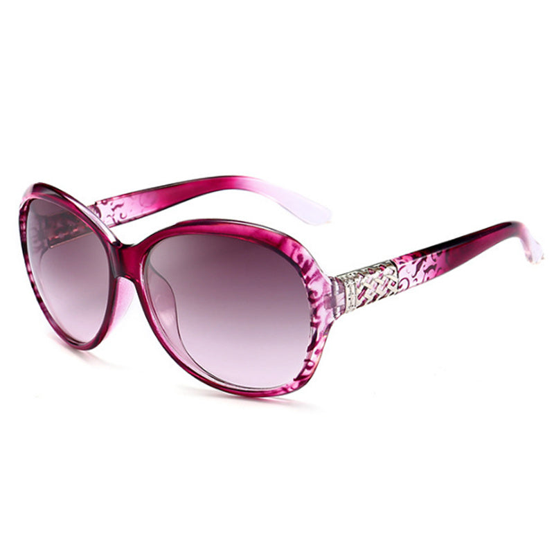 Cat Eye Sunglasses Round Frame Vintage Gradient Lens UV400