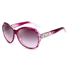 Cat Eye Sunglasses Round Frame Vintage Gradient Lens UV400
