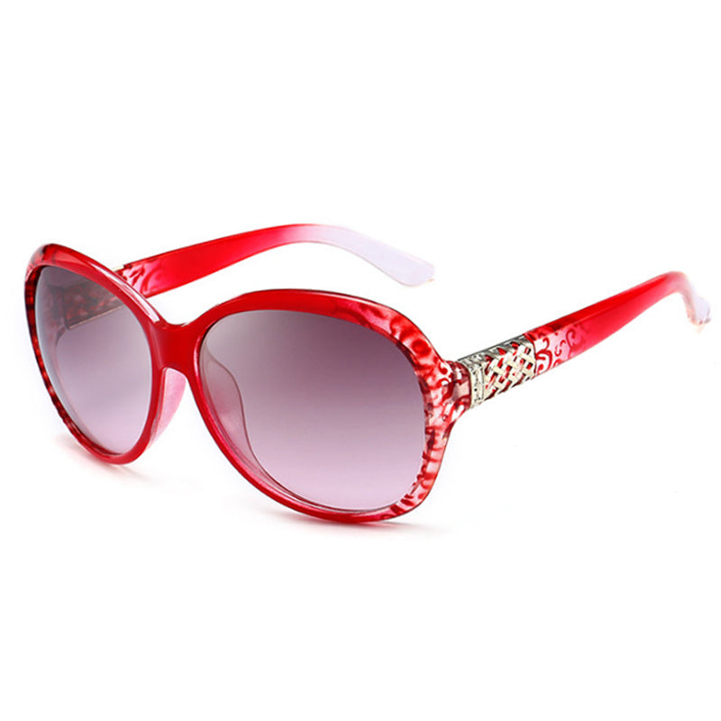 Cat Eye Sunglasses Round Frame Vintage Gradient Lens UV400