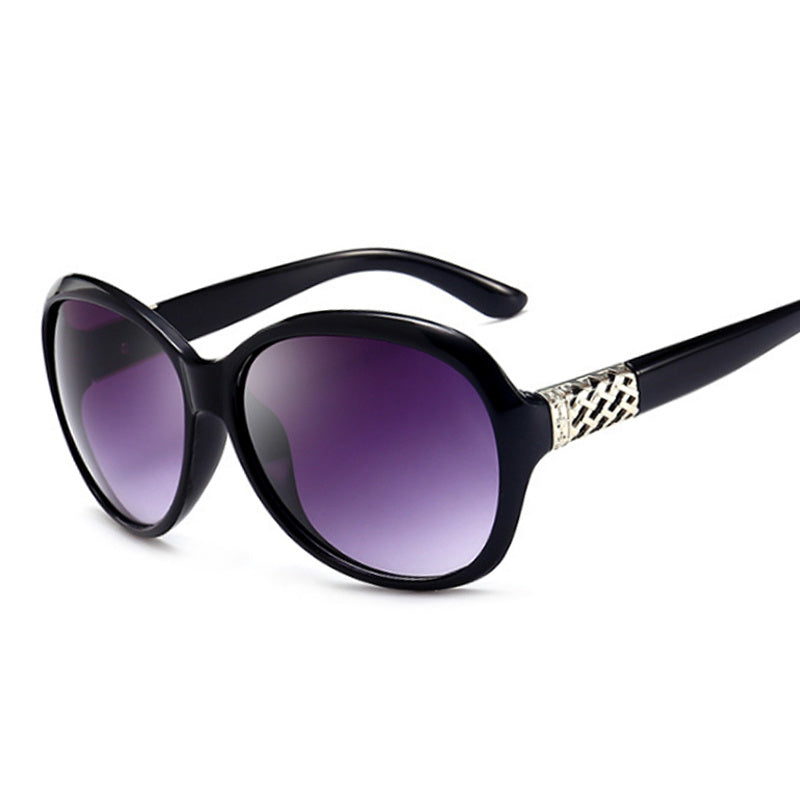 Cat Eye Sunglasses Round Frame Vintage Gradient Lens UV400
