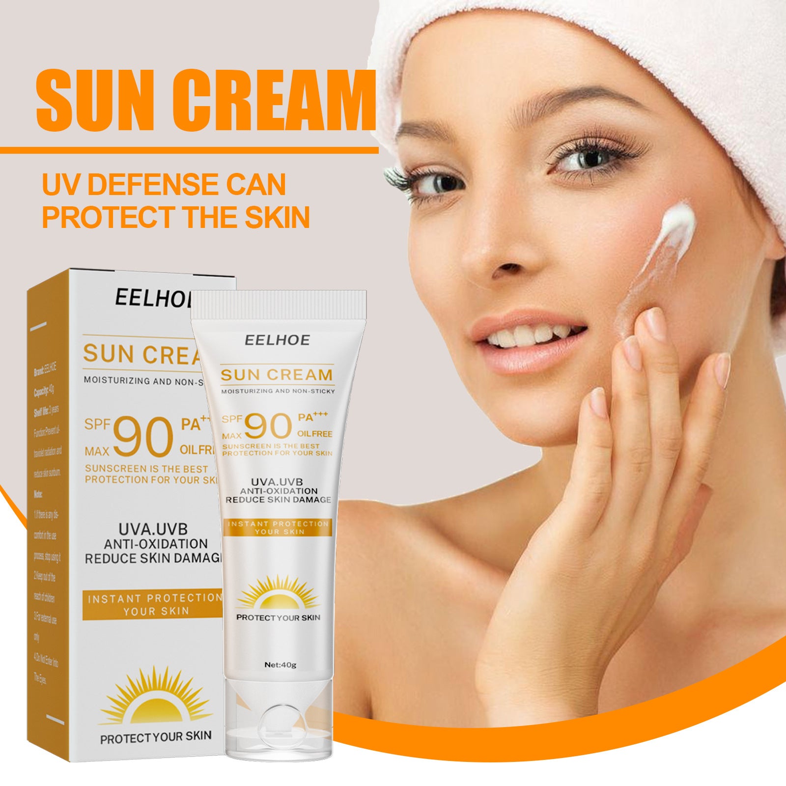 Facial Brightening Sun Cream for Radiant Glow & Skin Protection