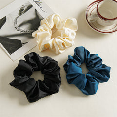 3pcs Large Satin Scrunchie Hair Tie Set for Women