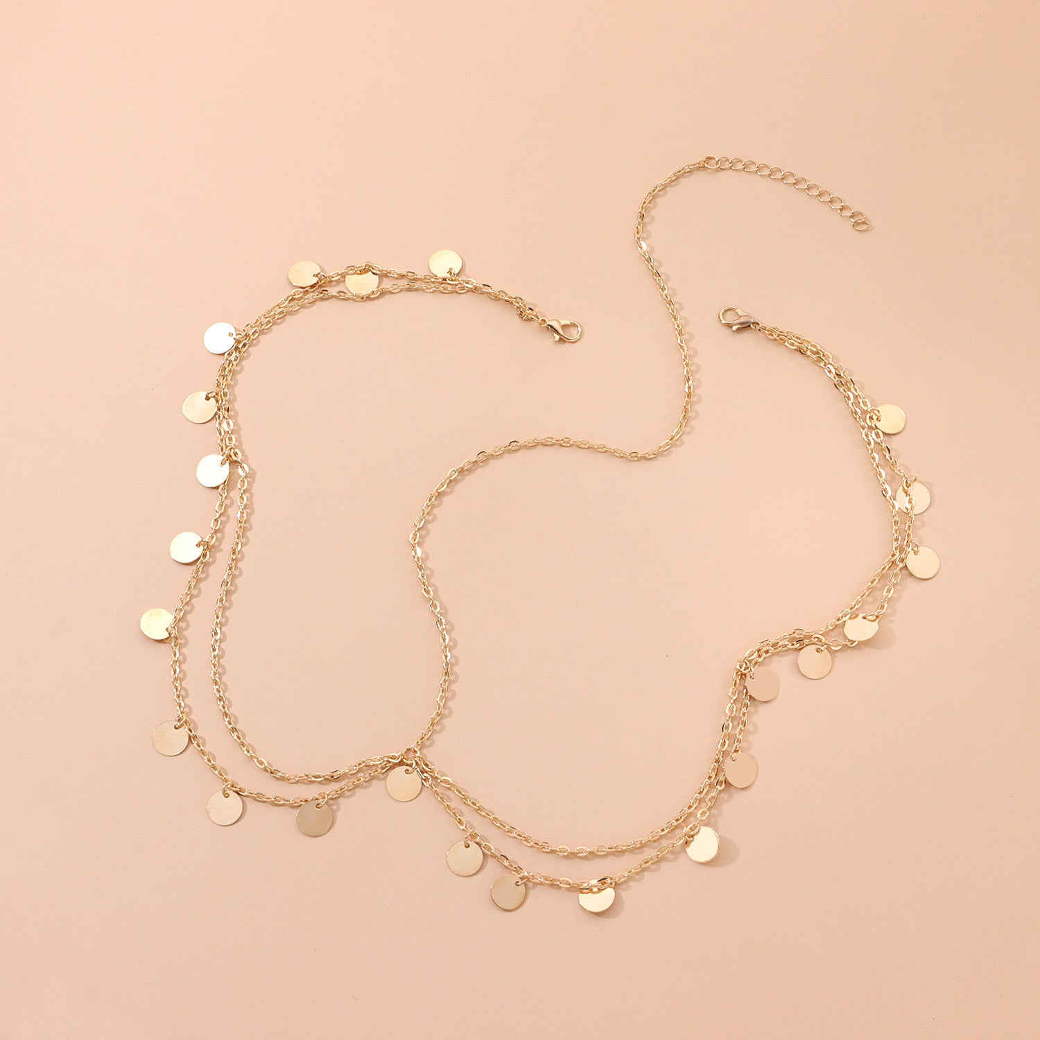 Boho Style Sequins Tassel Head Chain Crystal Headpiece