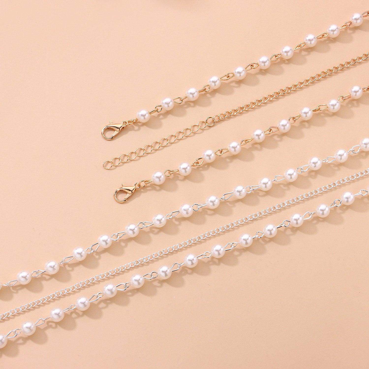 Bohemian Pearl Head Chain Hairband Wedding Hair Accessory