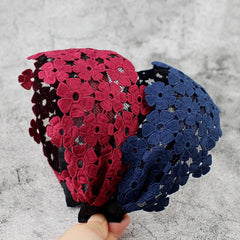 Flower Lace Headband Wide Brimmed Hair Hoop Hair Accessories