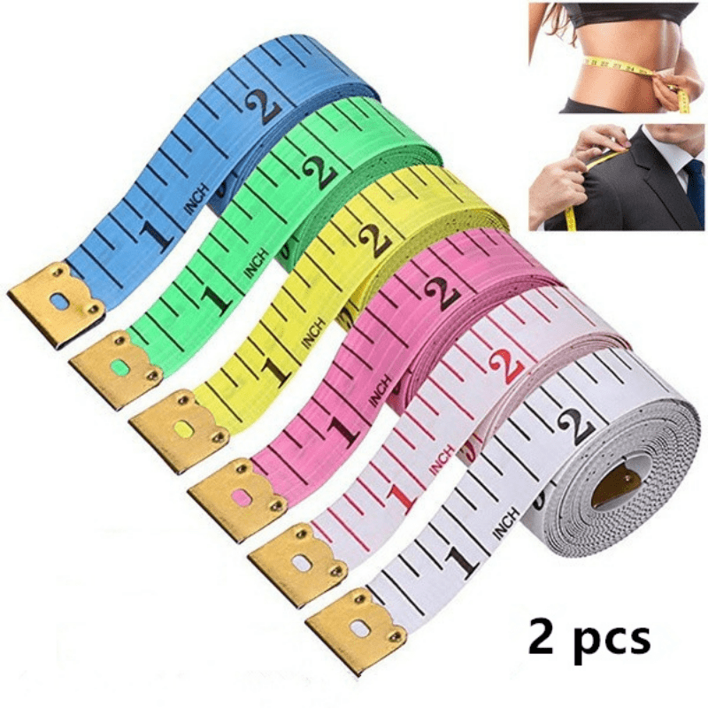 2pcs 60 Inch Body Measuring Ruler for Sewing and Tailoring