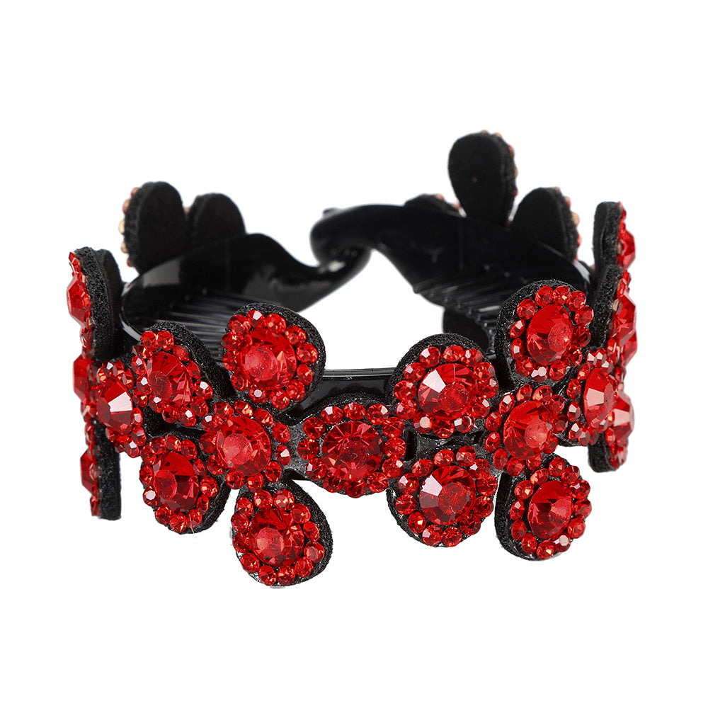 Sunflower & Rhinestone Hair Claw Banana Clip Hair Styling Accessory