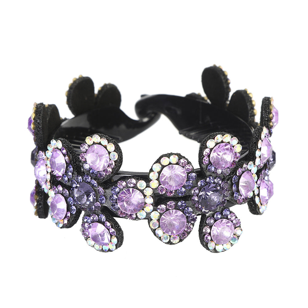 Sunflower & Rhinestone Hair Claw Banana Clip Hair Styling Accessory