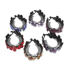 Sunflower & Rhinestone Hair Claw Banana Clip Hair Styling Accessory