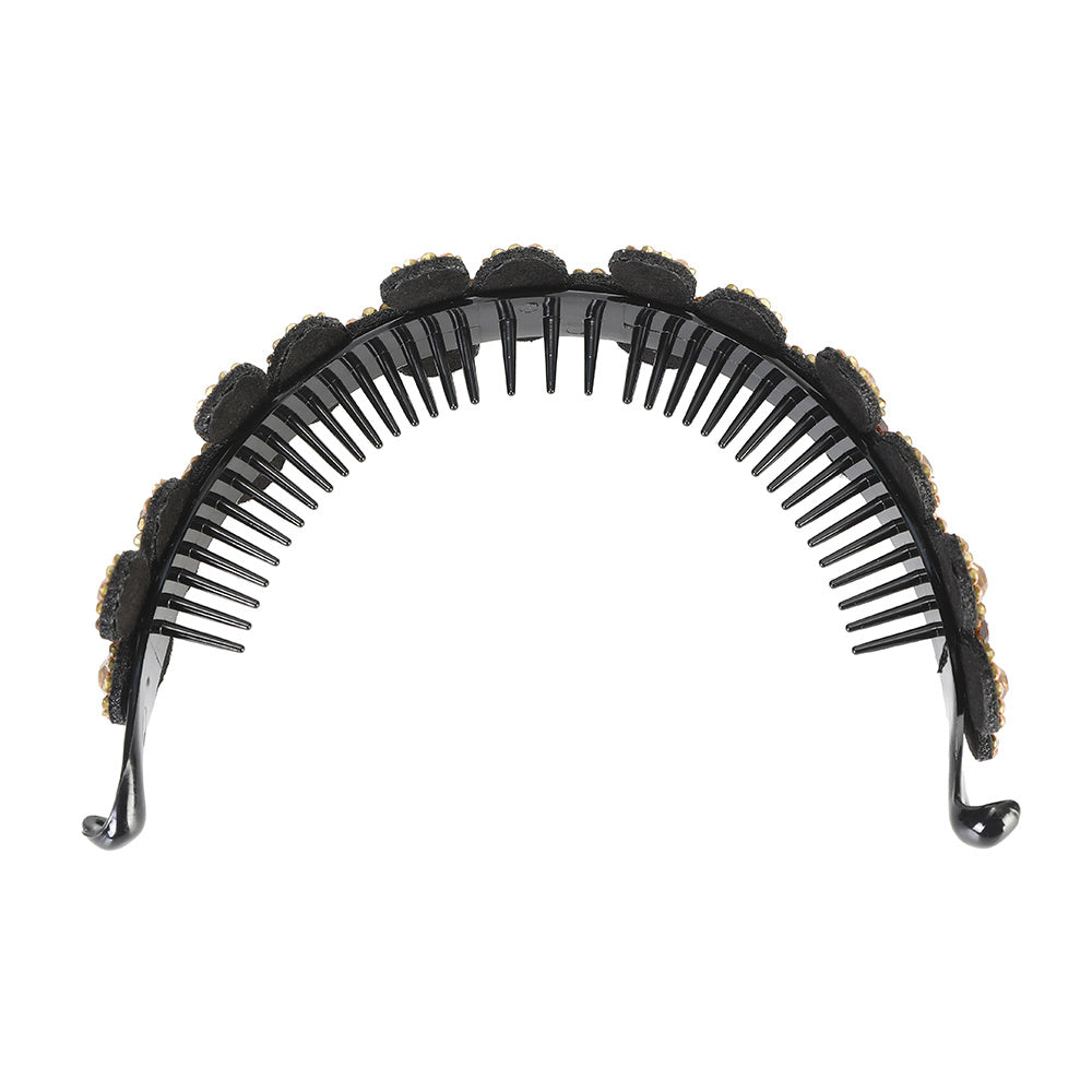 Sunflower & Rhinestone Hair Claw Banana Clip Hair Styling Accessory
