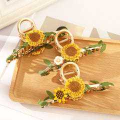 Boho Sunflower Hair Claw Clips for Women Girls