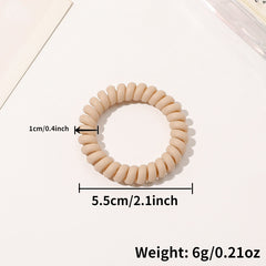 Frosted Solid Spiral Hair Tie Coil Hair Tie Waterproof Hair Accessories