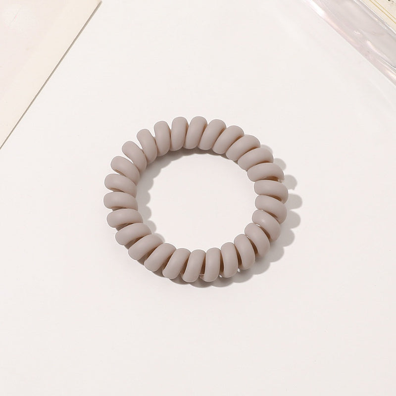 Frosted Solid Spiral Hair Tie Coil Hair Tie Waterproof Hair Accessories