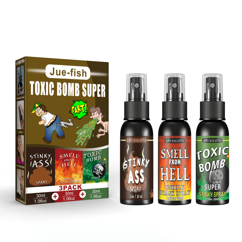 3PCS Fart Gag Prank Joke Spray Can - Novelty Gift