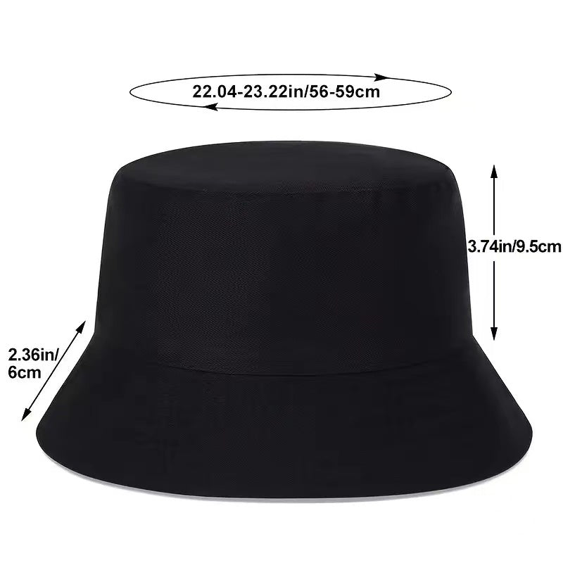 Little Man Embroidery Bucket Hat Hip Hop Cartoon Sun Hats Lightweight Bre...