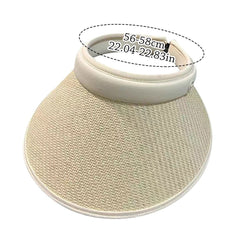 Wide Brim UV Protection Sun Hat Beach Visor Straw Cap Women