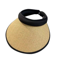 Wide Brim UV Protection Sun Hat Beach Visor Straw Cap Women