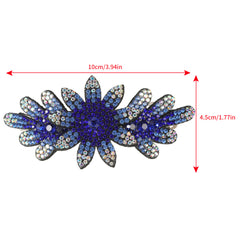 Flower & Rhinestone Hair Clip Vintage Barrette Hair Pin