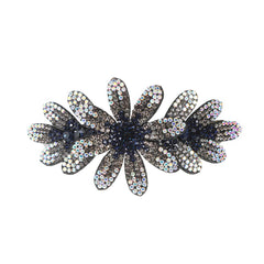 Flower & Rhinestone Hair Clip Vintage Barrette Hair Pin