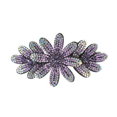 Flower & Rhinestone Hair Clip Vintage Barrette Hair Pin