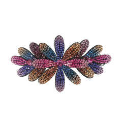Flower & Rhinestone Hair Clip Vintage Barrette Hair Pin