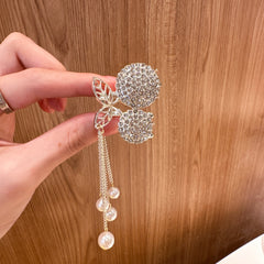 Cherry Shape Hair Claw With Tassel Jewelry