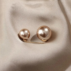 Faux Pearl Pin Buckle Waist Brooch for Clothes Skirt Pants