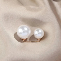 Faux Pearl Pin Buckle Waist Brooch for Clothes Skirt Pants